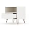 Manhattan Comfort Rockefeller Nightstand 1.0 in White, PK2 2-101GMC1 - alternate 6